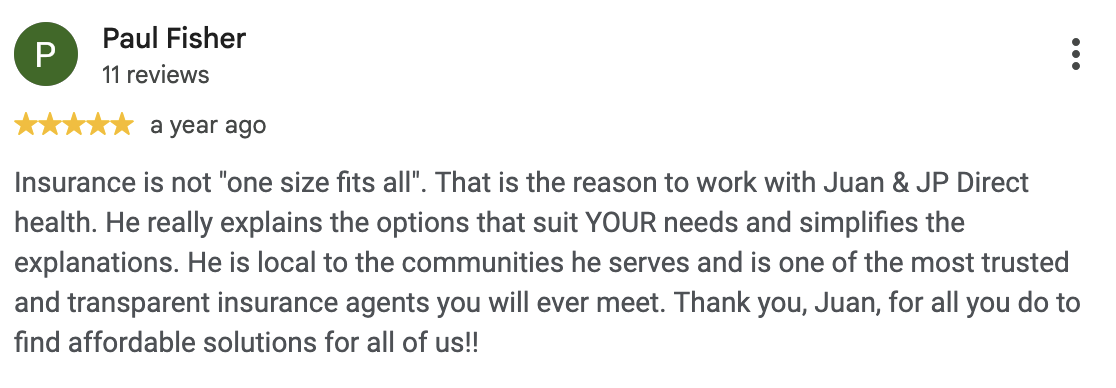 review from Paul F.