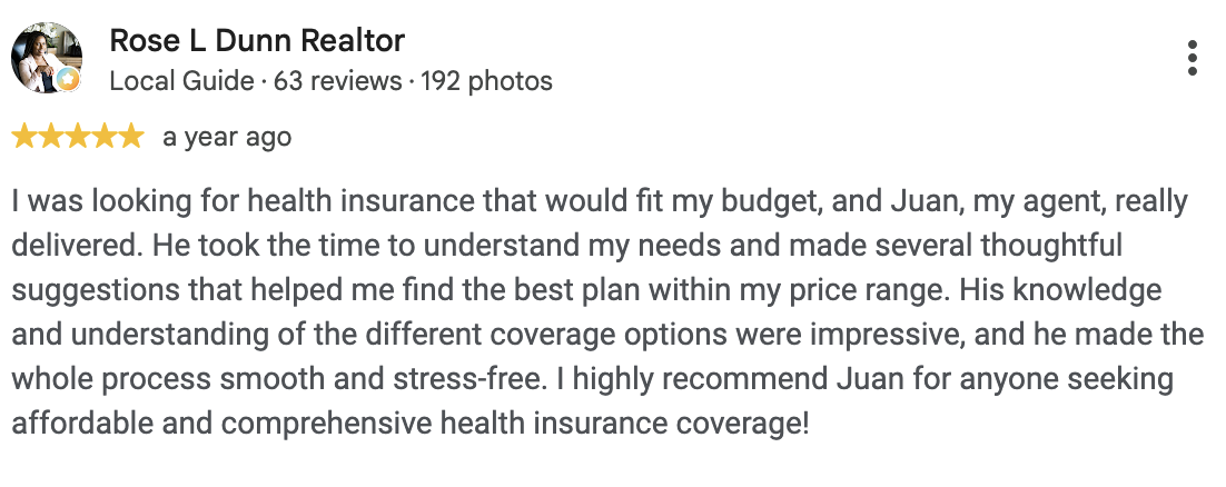 review from Rose L Dunn